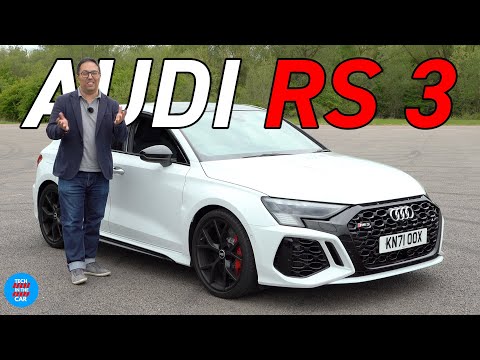Driving the 2022 Audi RS3 on a high-speed oval track!